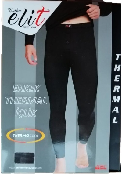 Tutku Elit Erkek Termal Alt Kışlık Tayt İçlik 1306 Siyah