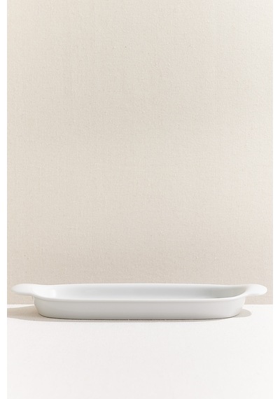 Pasabahce Organic Porselen Oval Fırın Kabı 41 Cm Beyaz - 1 Adet
