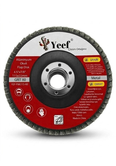 Yeef Aliminyum Flap Disk 80 Grit