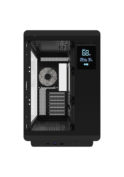 Hc710 850w 80+ Bronze Argb Akvaryum Atx Mid Tower Siyah Gaming Kasa