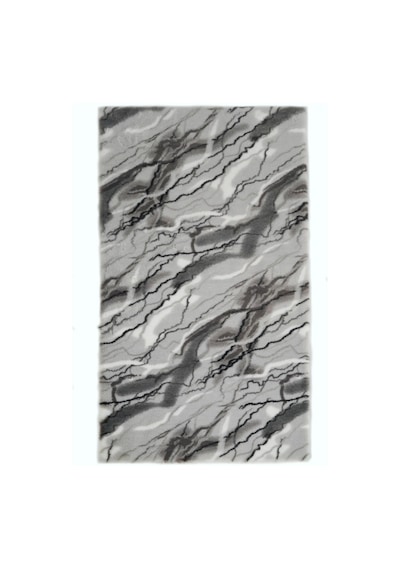 Prizma Halı Marble Peluş Halı Gri Düz Kesim
