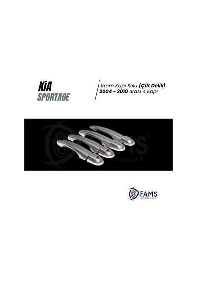 Kia Sportage Krom Kapı Kolu 4 Kapı 2004-2010 Arası Çift Delik