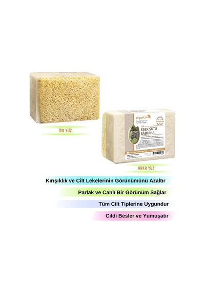 Organicsun Doğal Kabak Lifli Eşek Sütü Sabunu 120 G