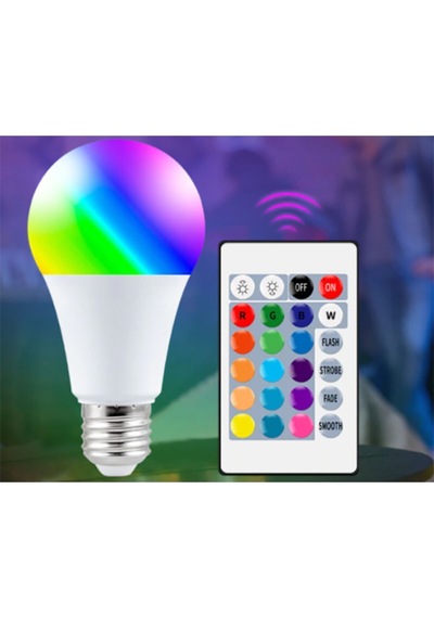 Ct-4058 1 Adet Uzaktan Kumandalı Rgb Çok Renkli Led Ampul E27 3200 K