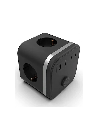Termal Akım Korumalı Isıya Dayanıklı 3'lü Duvar Tipi Priz 2x Usb 2x Typce 3680 W 0 M