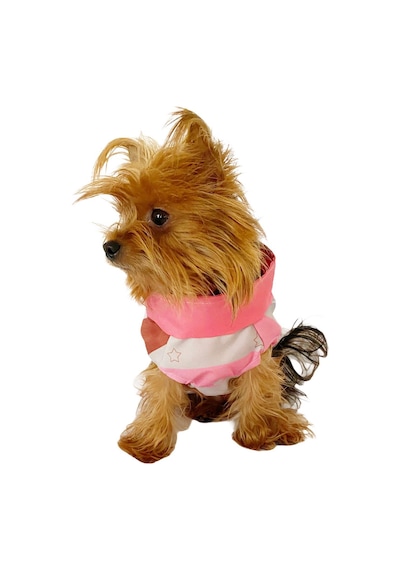 Pink Stars Su İtici Yağmurluk Köpek Yağmurluğu