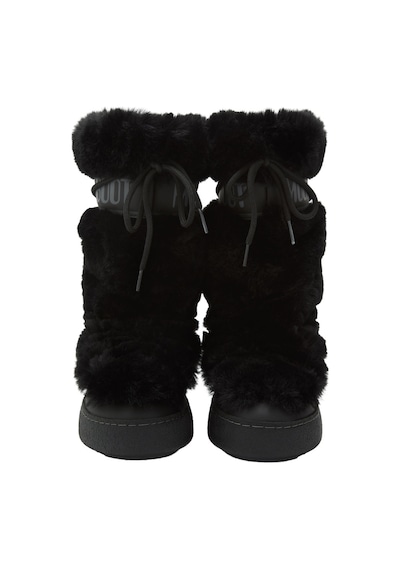 N001 Black Bot Kadın 80d2450210-n001 Moon Boot Ltrack Faux Fur High Wp Black Siyah