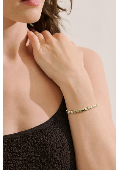 Üçgen Motifli Bileklik Gold Ss26blk00044-51