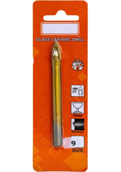 6175 Ok Tipi 4 Elmaslı Cam Fayans Delme Matkap Ucu 9 Mm