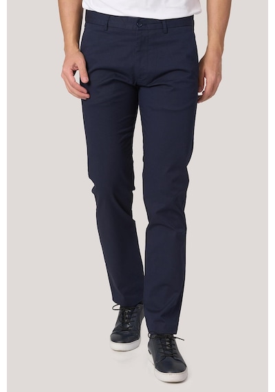White Stone 2025-k P1046 Zaha Gabardın Keten Pantolon Laci Lacıvert