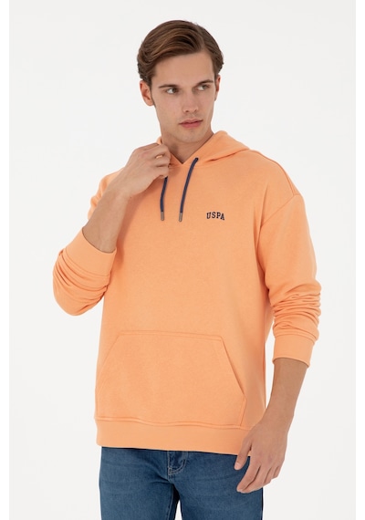 U.S. Polo Assn.  Erkek Turuncu Basic Sweatshirt 50295149-VR202