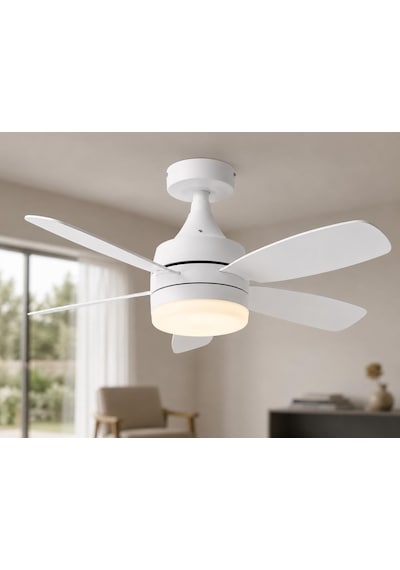 Led Aydınlatmalı Uzaktan Kumandalı Tavan Vantilatörü / Sessiz Motor / 6 Hız / Kumandalı Led Tavan Vantilatör