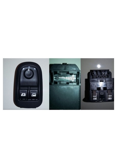 Peugeot 206 Cam Açma Anahtarı Düğmesi Çift Ayna Ayarlı Psa 6554.wa