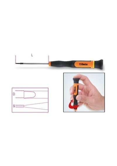 Düz Mikro Tornavida 1257lp 3,5 K 60221257lp350
