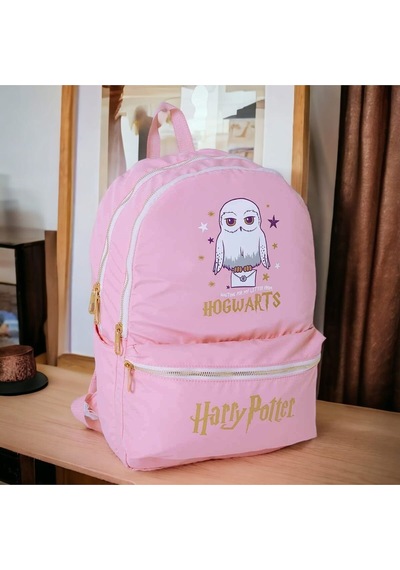 Harry Potter Hogwarts Okul Çantası Pembe