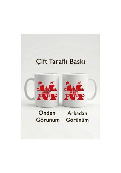 Yılbaşı Temalı Kişiye Özel İsimli Kupa Bardak - Kişiye Özel Baş Harf Ve İsim Baskılı Porselen Kupa Çok Renkli - 816658778 Çok Renkli - 816658778 Çok Renkli