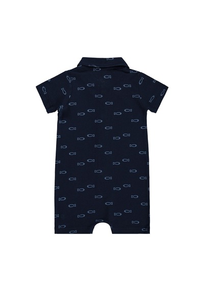Civil Baby Balık Empirme 6-18 Ay Tulum - Lacivert