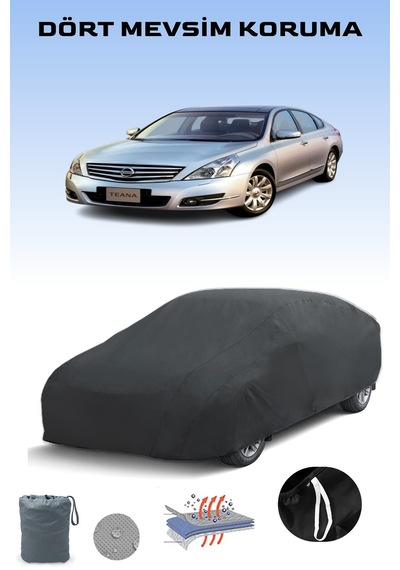 Siyah Nissan Teana 2 Araba Brandası, Oto Örtüsü, Araba Çadırı Siyah