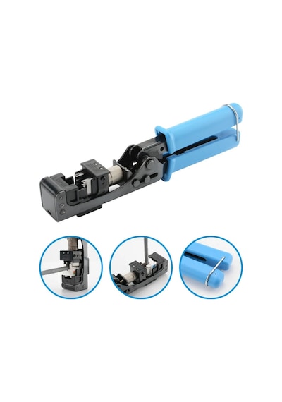 Rj45 L Tip Cat5 Cat5e Cat6 Keystone Pense 90 Derece Keystone Sonlandırma Elektrikçi Pensesi