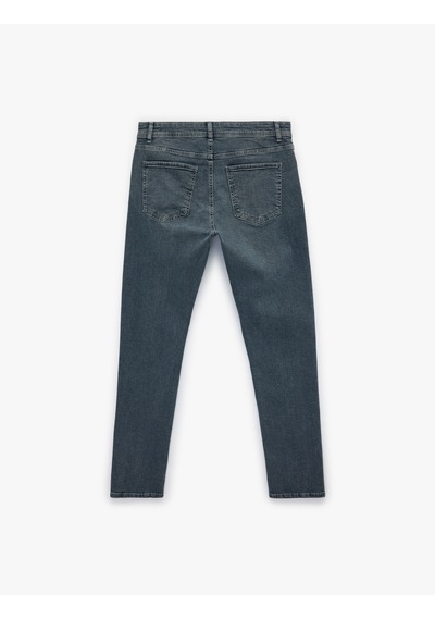 Koton Normal Bel Cepli Pamuklu Slim Fit Jean Pantolon - Brad Jean İndigo Stone 6sam40142nd İndigo - Taş Koton Normal Bel Cepli Pamuklu Slim Fit Jean Pantolon - Brad Jean İndigo Stone 6sam40142nd İndigo - Taş