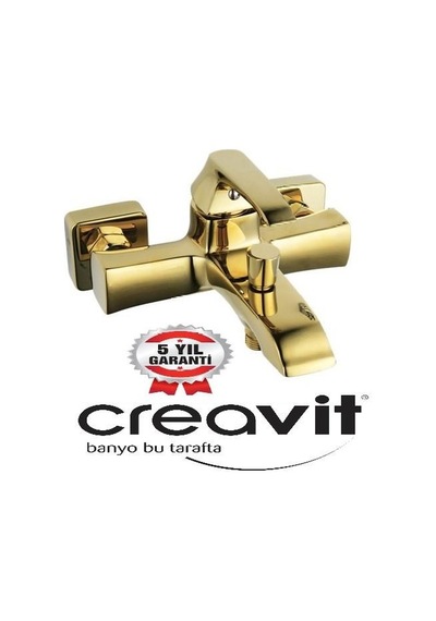 Creavit Ag2500G Avangart Lüx Banyo Bataryası Musluk Altın