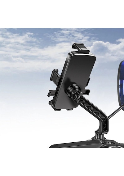 Motorsiklet Atv Otomatik Tuşlu Motosiklet Ayna Telefon Tutucu Tutacağı