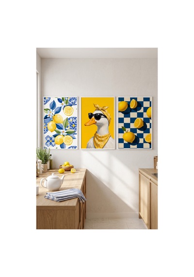 Beyaz Ahşap Çerçeveli Mavi Sarı Limon Temalı Duvar Tablosu 3 Lü Set Eğlenceli Ördek Ve Meyve Desenli Modern Dekorasyon Kabartma Görünümlüdür Beyaz Beyaz Ahşap Çerçeveli Mavi Sarı Limon Temalı Duvar Tablosu 3 Lü Set Eğlenceli Ördek Ve Meyve Desenli Modern Dekorasyon Kabartma Görünümlüdür Beyaz