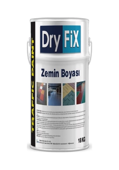 Dryfix Traffic Paint Zemin Boyası 18 Kg Ral 7040 Koyu Gri