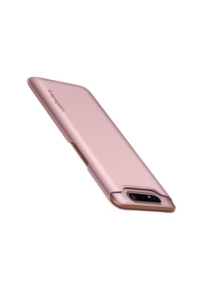 Spigen Galaxy Uyumlu A80 Kılıf Thin Fit Rose Gold