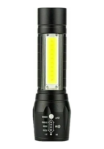 Ultra Güçlü Usb Şarjlı El Feneri Kutulu Kamp Feneri Avcılık Fener N11.878