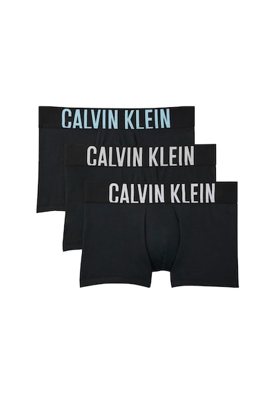 Calvin Klein Trunk 3pk-14966 Black W/ Harbor Mist Logo/ Black W/