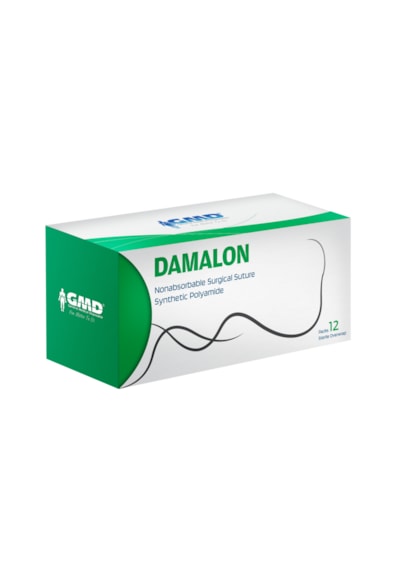 Gmd Damalon Emilmeyen Dikiş Naylon Monofilament 5.0 Tersine Keskin 12'li