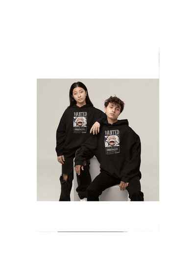 Luffy Gear 5 Wanted Kapşonlu Sweatshirt