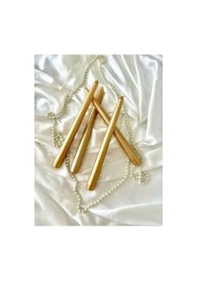 Şamdan Mum Gold 2'li 0177 Çok Renkli