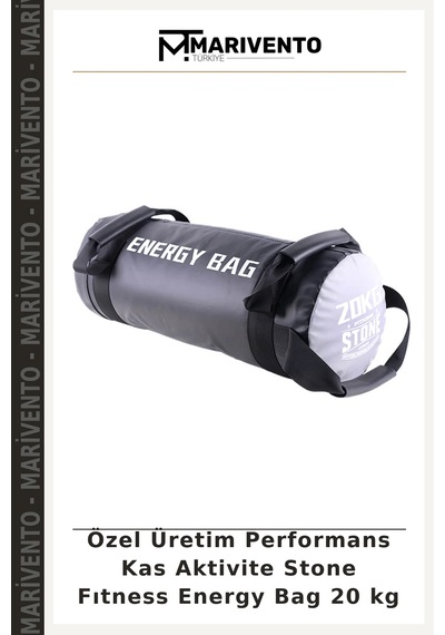 Özel Üretim Performans Kas Aktivite Stone Fıtness Energy Bag 20 Kg