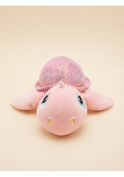 Peluş Kaplumbağa Parlak Kumaş-25 Cm Pembe