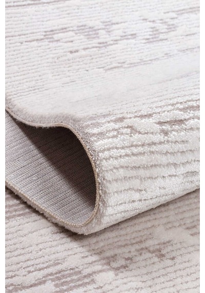 Alya Modern Tasarım Makine Oval Halı 20434 Bej Krem-bej