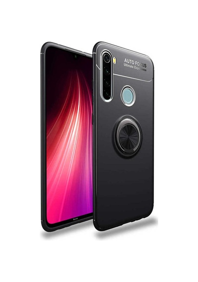 Xiaomi Redmi Note 8 Kılıf Zore Ravel Silikon Kapak Siyah