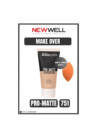 New Well Makeover Pro-matte Foundatıon 751 001 C