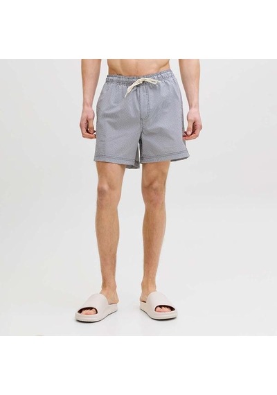 Jack & Jones Jack Jones Şort Mayo Maui Ocean Seersucker Lacivert