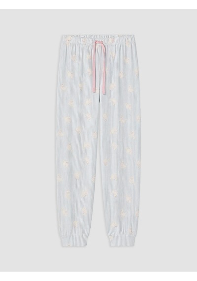 Lcw Dream Mavi Beli Lastikli Desenli Kadın Pijama Alt