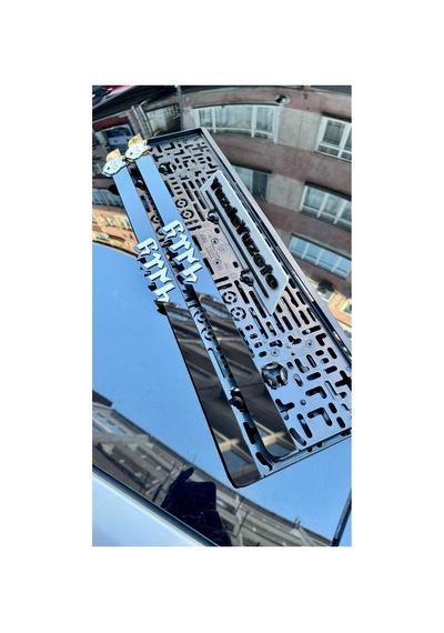 2 Adet 1.sınıf Pleksi Plakalık Göktürk Kurt Logolu - 878384809