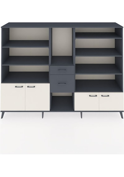 Hyperion Dolap 10 Raflı 2 Çekmeceli 4 Kapaklı 220x44x163 Antrasit Antrasit-aytaşı/antrasit Hyperion Dolap 10 Raflı 2 Çekmeceli 4 Kapaklı 220x44x163 Antrasit Antrasit-aytaşı/antrasit