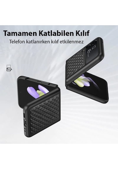 Dux Ducis Venice Samsung Uyumlu Galaxy Z Flip3 5G Premium Deri Kilif 561244841