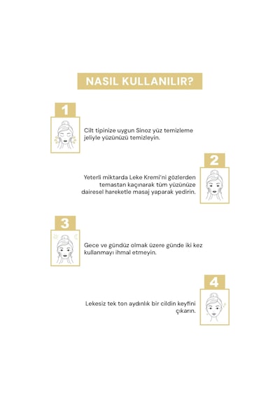 Sinoz %3 C Vitaminli Koyu Ton Eşitleyici Krem 40 ML