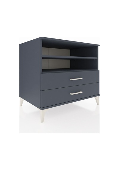 Kronos Şifonyer 2 Raflı 2 Çekmeceli 88x59x80 Antrasit-antrasit Antrasit