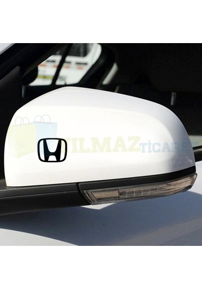 Honda Uyumlu  Logo Arma Dikiz Yan Ayna Oto Sticker Yapıştırma Etiket 6 Ad 3 Cm
