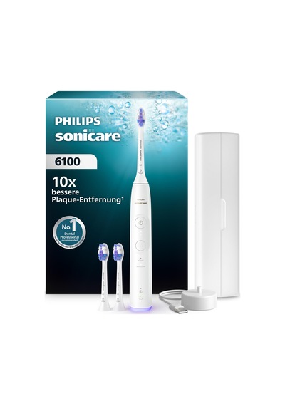 Philips Sonicare 6100 Elektrikli Diş Fırçası, 2 Fırçalama Moduna Sahip Sonik Diş Fırçası, 3 Yoğunluk Seviyesi, Basınç Kontrolü, Easystart, Smartimer, Seyahat Çantası, Beyaz, Model Hx7400/02 Yeni Teknoloji Philips Sonicare 6100 Elektrikli Diş Fırçası, 2 Fırçalama Moduna Sahip Sonik Diş Fırçası, 3 Yoğunluk Seviyesi, Basınç Kontrolü, Easystart, Smartimer, Seyahat Çantası, Beyaz, Model Hx7400/02 Yeni Teknoloji