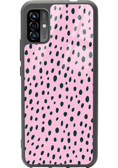 P13 Blue Max Pro Lite 2022 Pembe Benek Tasarımlı Glossy Telefon Kılıfı Çok Renkli