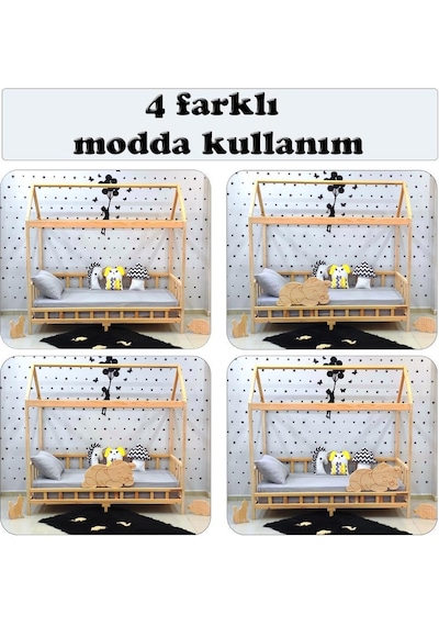 Markaawm Markaawm Çocuk Karyola Doğal Çam Montessori Yatak Bebek Beşiği Akçaağaç Markaawm Markaawm Çocuk Karyola Doğal Çam Montessori Yatak Bebek Beşiği Akçaağaç